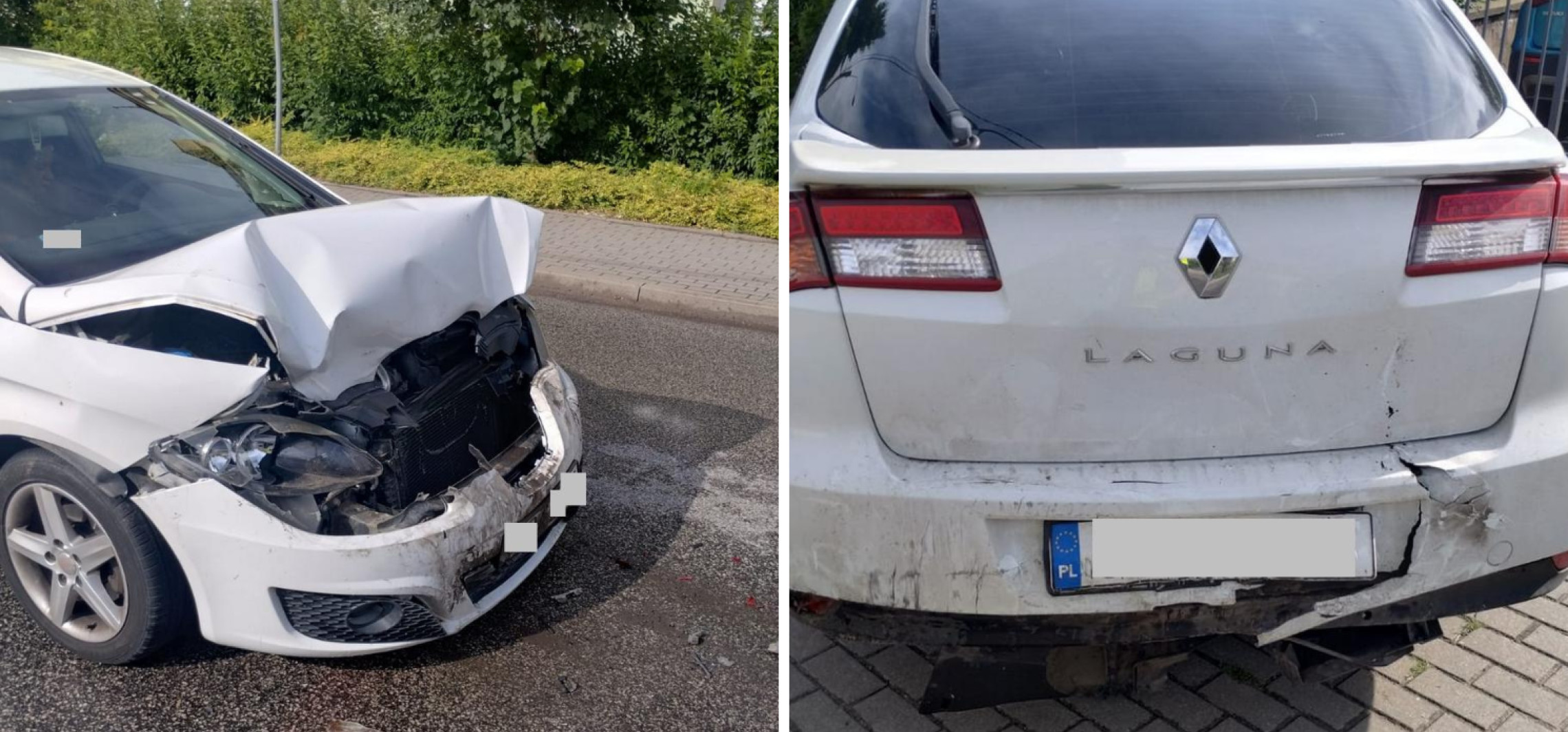 Jazda “na zderzaku” skończyła się kolizją
