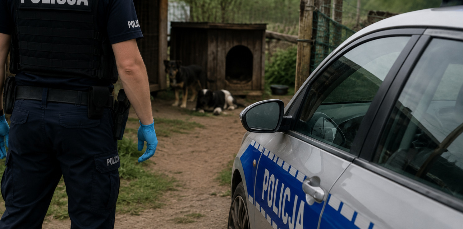 Gniewkowo.online - Usłyszał zarzut zabicia trzech szczeniąt. 42-latek pod dozorem policji