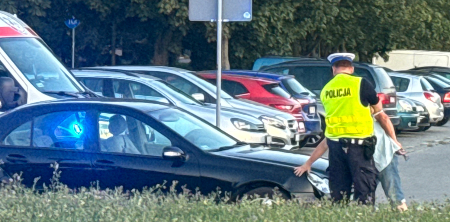 Inowrocław - Potrącenie na Rąbinie. Poszkodowany w szpitalu