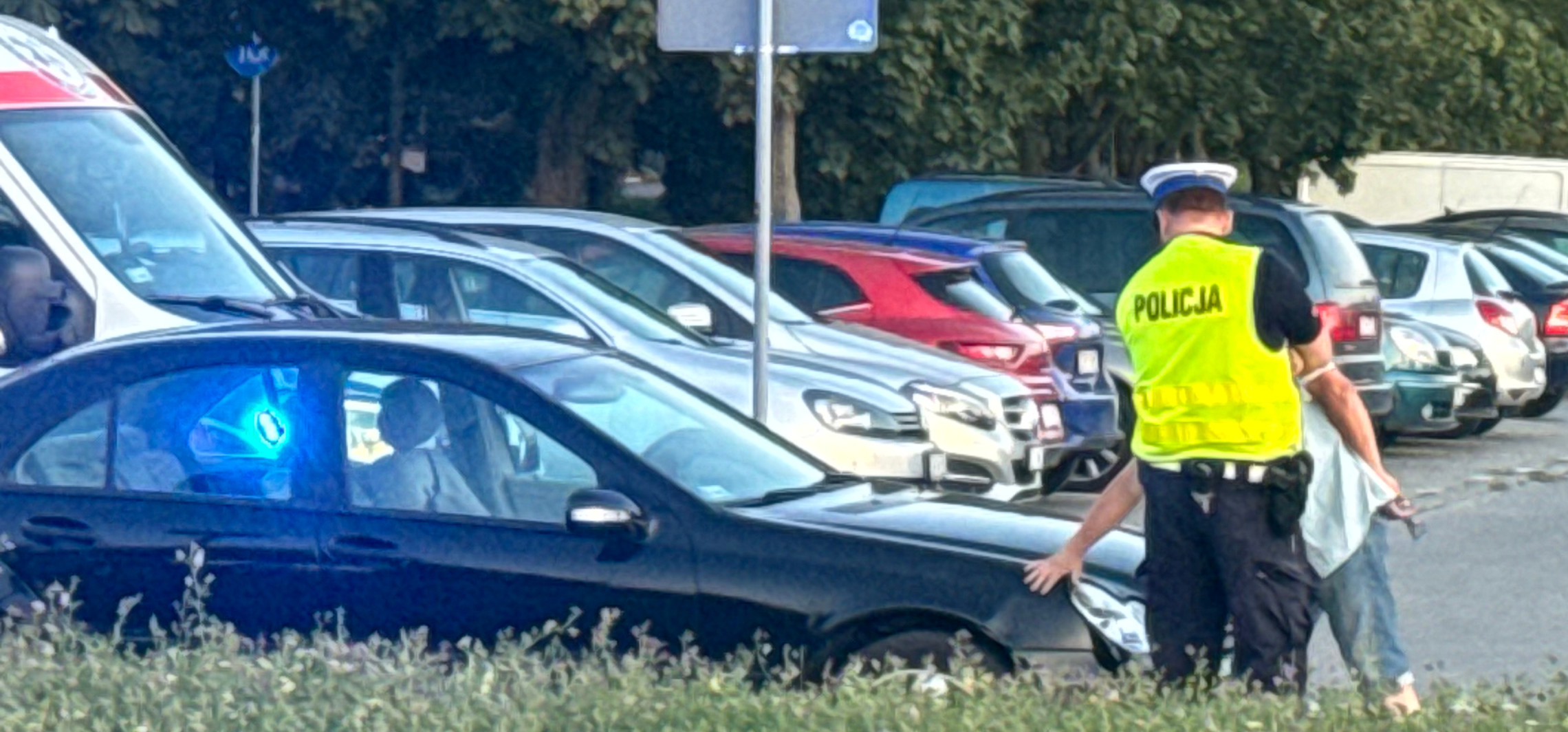 Potrącenie na Rąbinie. Poszkodowany w szpitalu