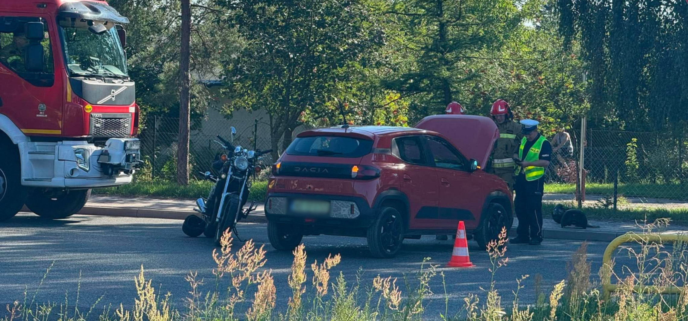 Inowrocław. Zderzenie motocykla i samochodu osobowego