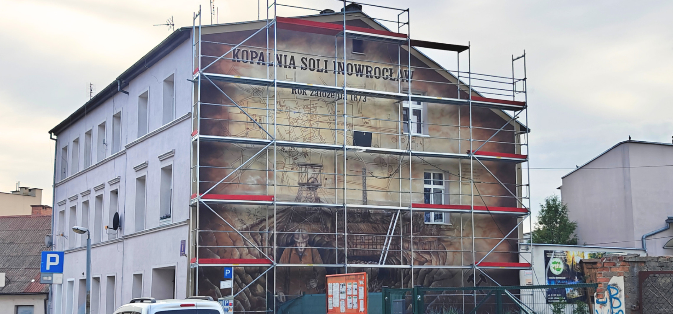 Nowy mural w Inowrocławiu już bliski ukończenia