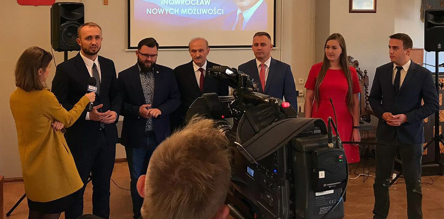 Inowrocław - Kandydat na prezydenta uspokaja urzędników