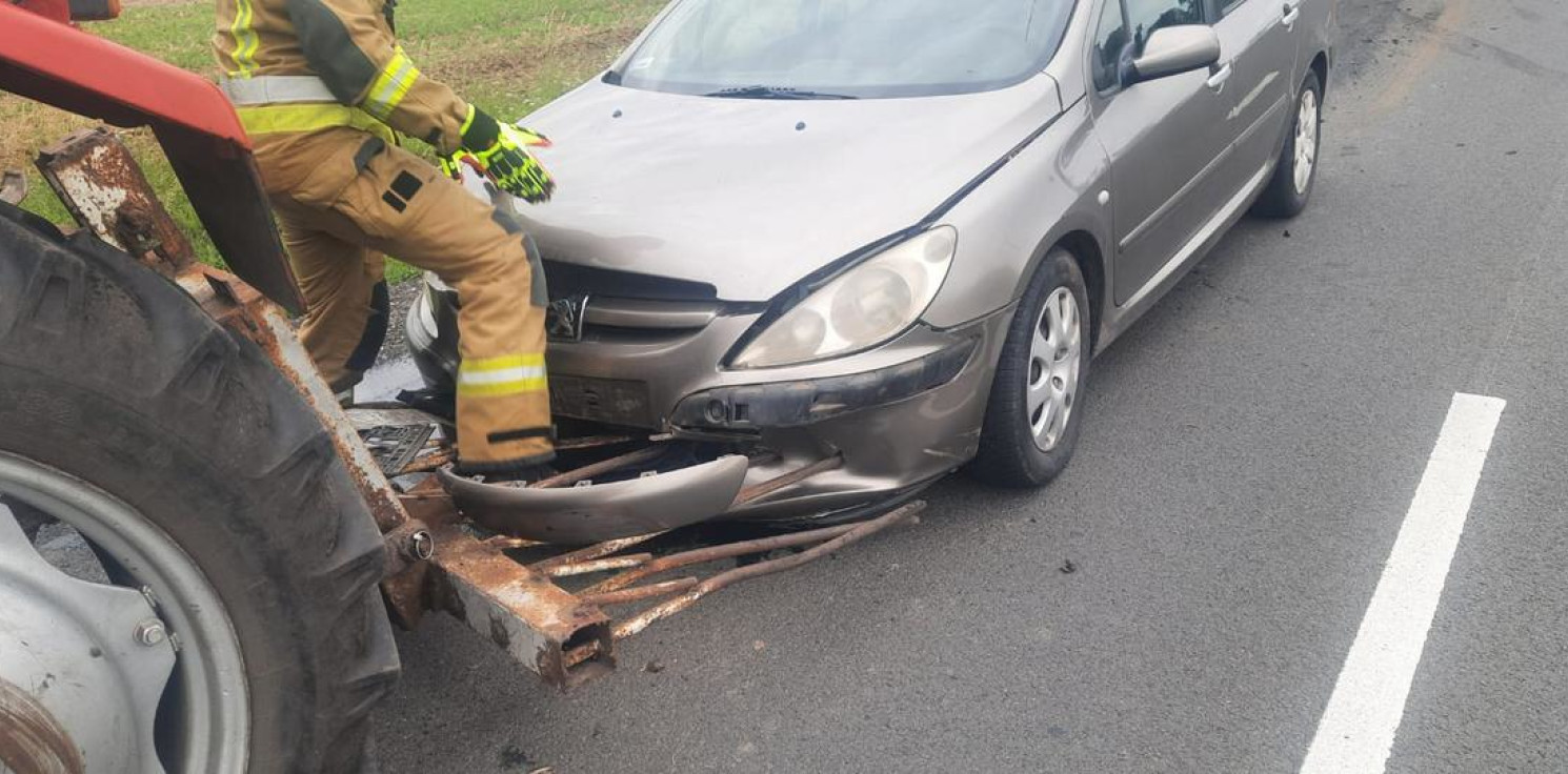 Radziejów - Ponad 3,3 promila za kierownicą. Zderzył się z ciągnikiem