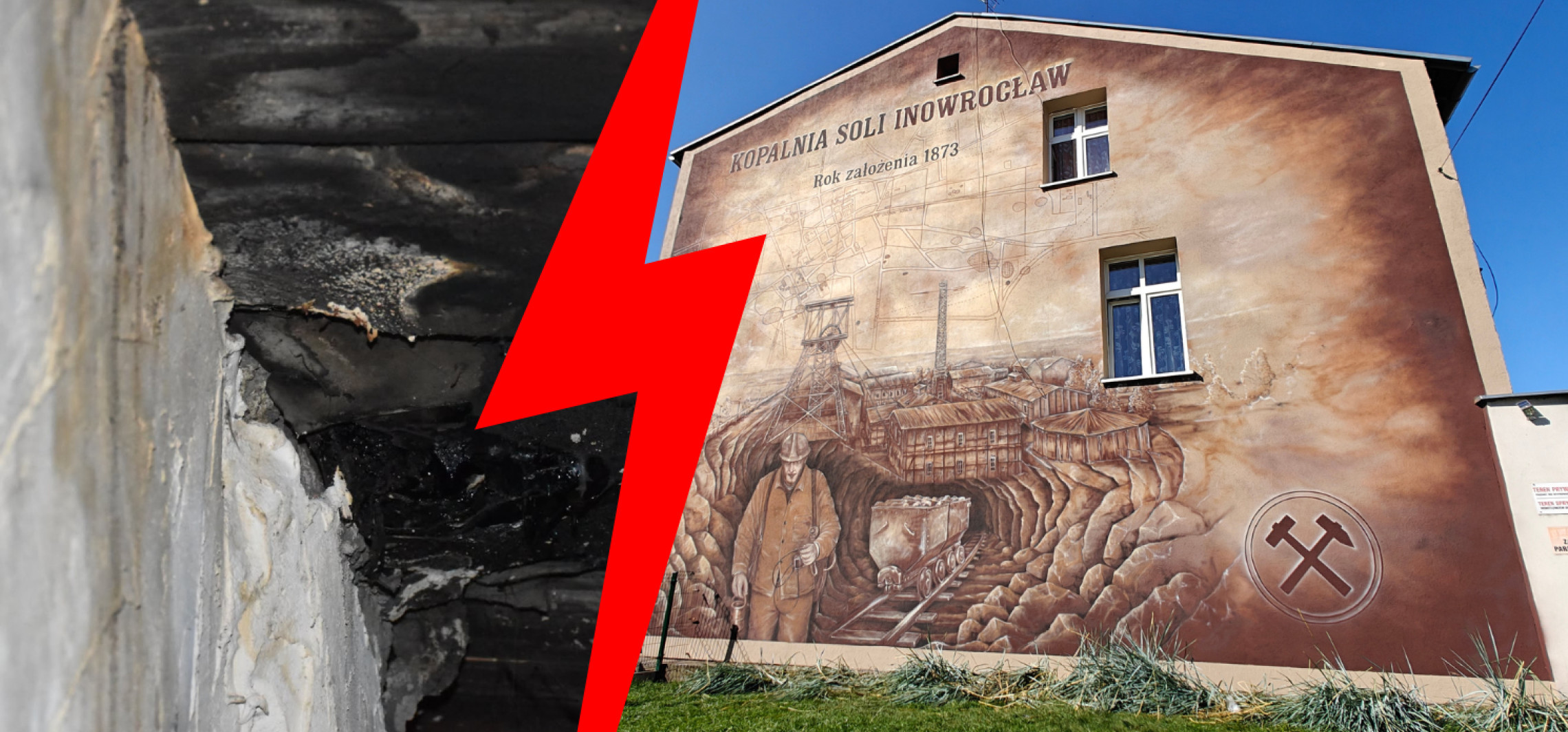 Piękny mural, a za ścianą dramat mieszkańców. "Czekam, aż dach wpadnie do mieszkania"