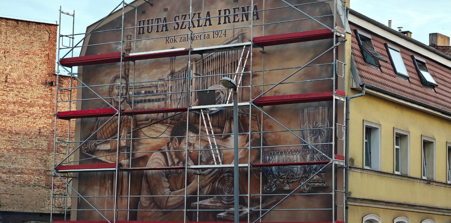 Inowrocław - Mural poświęcony Irenie już niemal gotowy