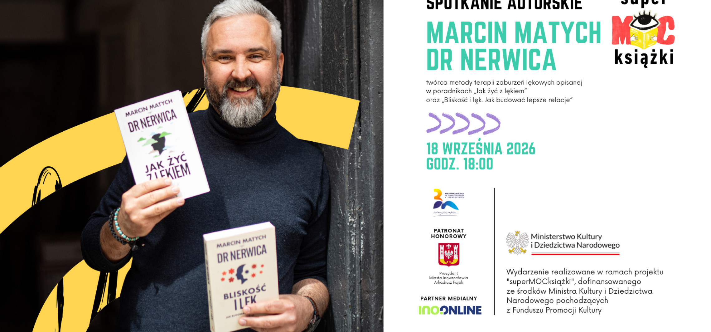 Dr Nerwica przyjedzie do Inowrocławia