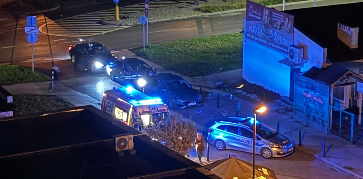Inowrocław - Szarpanina na Rąbinie. Przyjechała policja i pogotowie ratunkowe