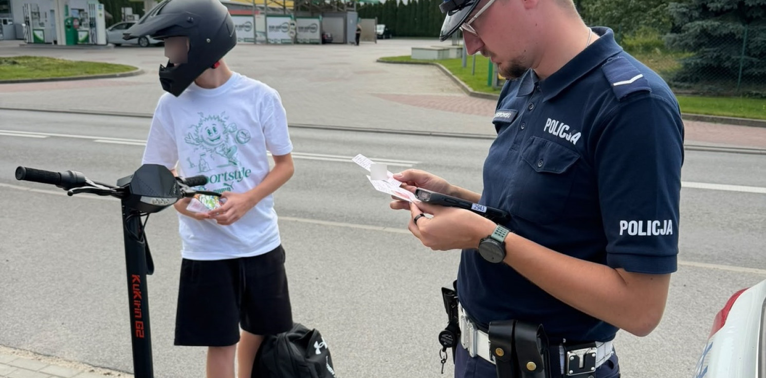 Mogilno - Brawura na hulajnogach pod lupą policji