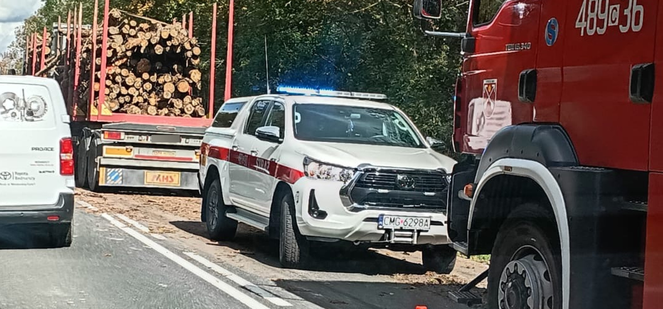 Duże utrudnienia na DK15 przed Strzelnem