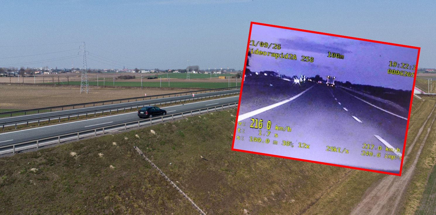 Inowrocław - 35-latek pędził obwodnicą Inowrocławia 216 km/h!