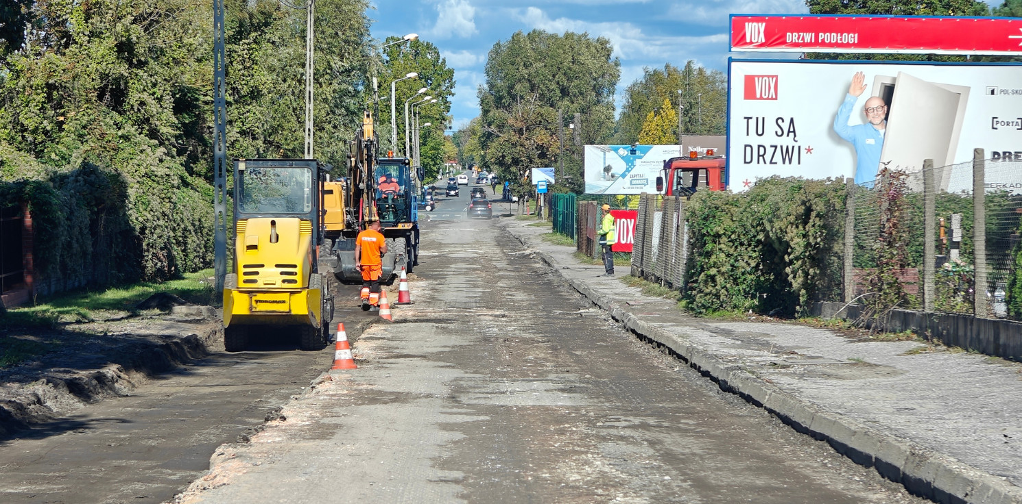 Inowrocław - Tu remontują nawierzchnię. Lepiej omijać ten odcinek