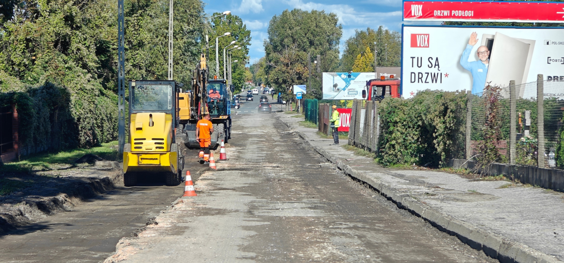 Tu remontują nawierzchnię. Lepiej omijać ten odcinek