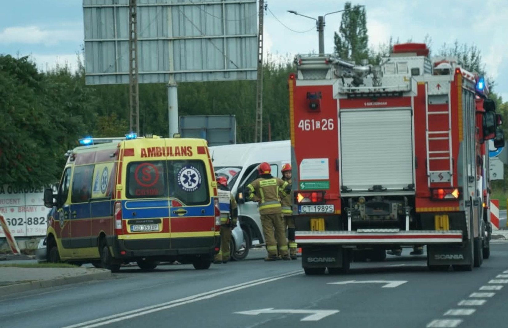 Zderzenie na ruchliwym skrzyżowaniu w Inowrocławiu