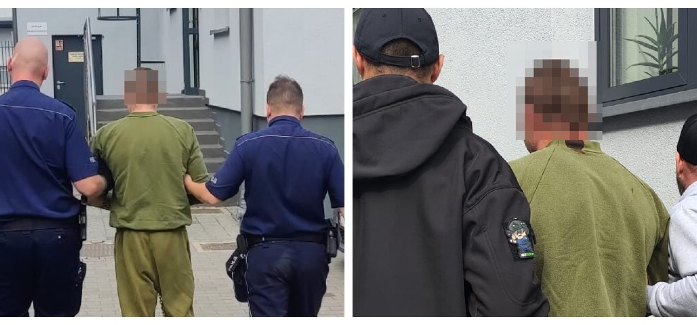 Podejrzani aresztowani, policja pokazała zdjęcia z doprowadzenia
