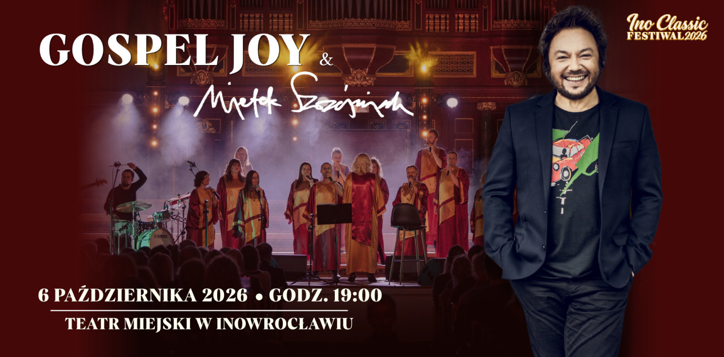 Inowrocław - Gospel Joy i Mietek Szcześniak wystąpią w Inowrocławiu