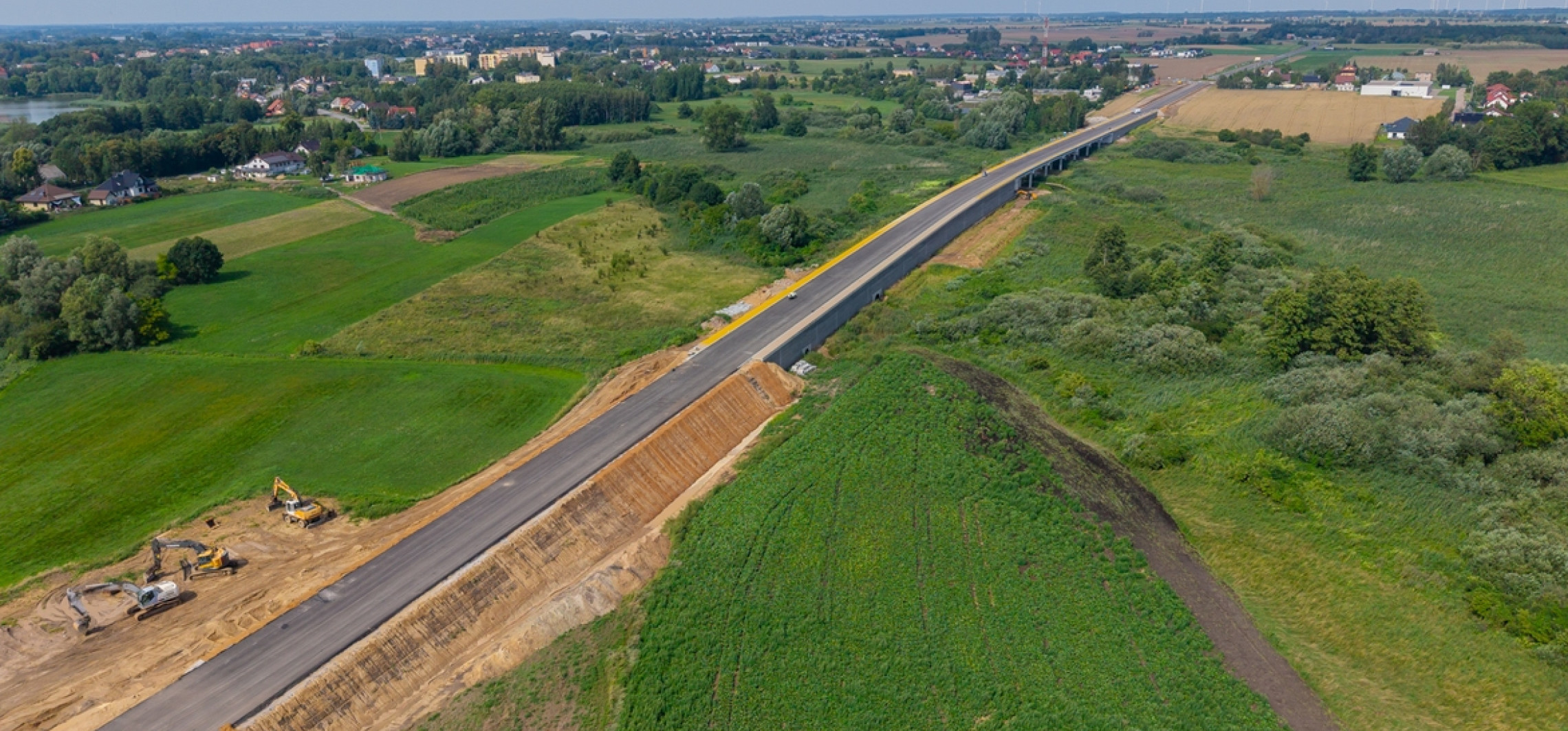 Obwodnica Mogilna na finiszu. Część trasy biegnie estakadą