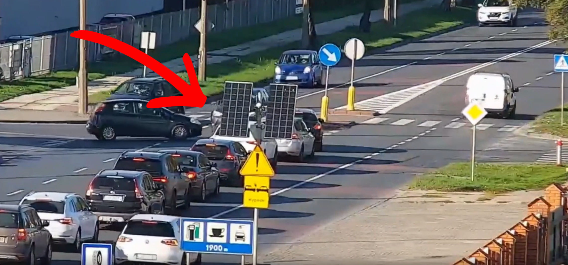 Tutaj znów doszło do kolizji