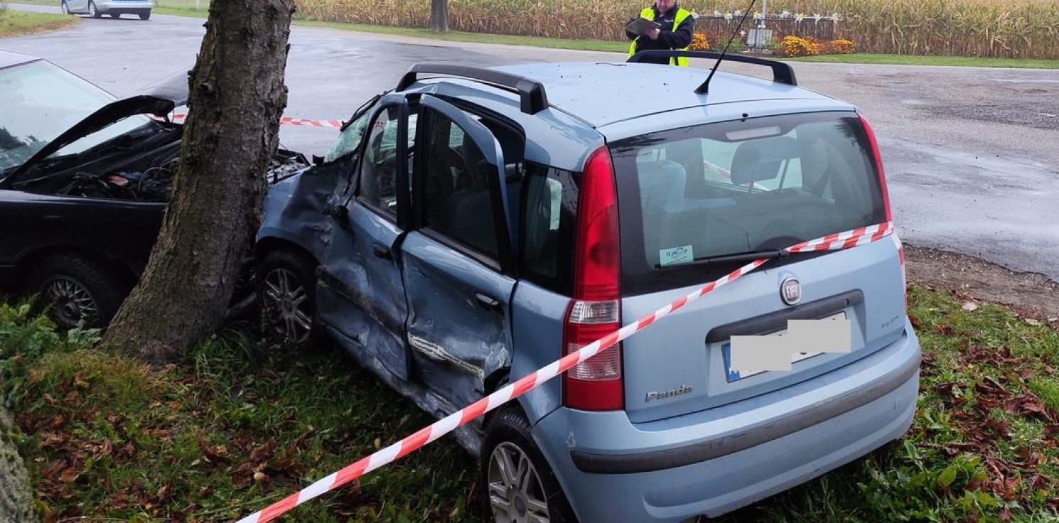 Radziejów - Wymuszenie pierwszeństwa zakończyło się zderzeniem aut