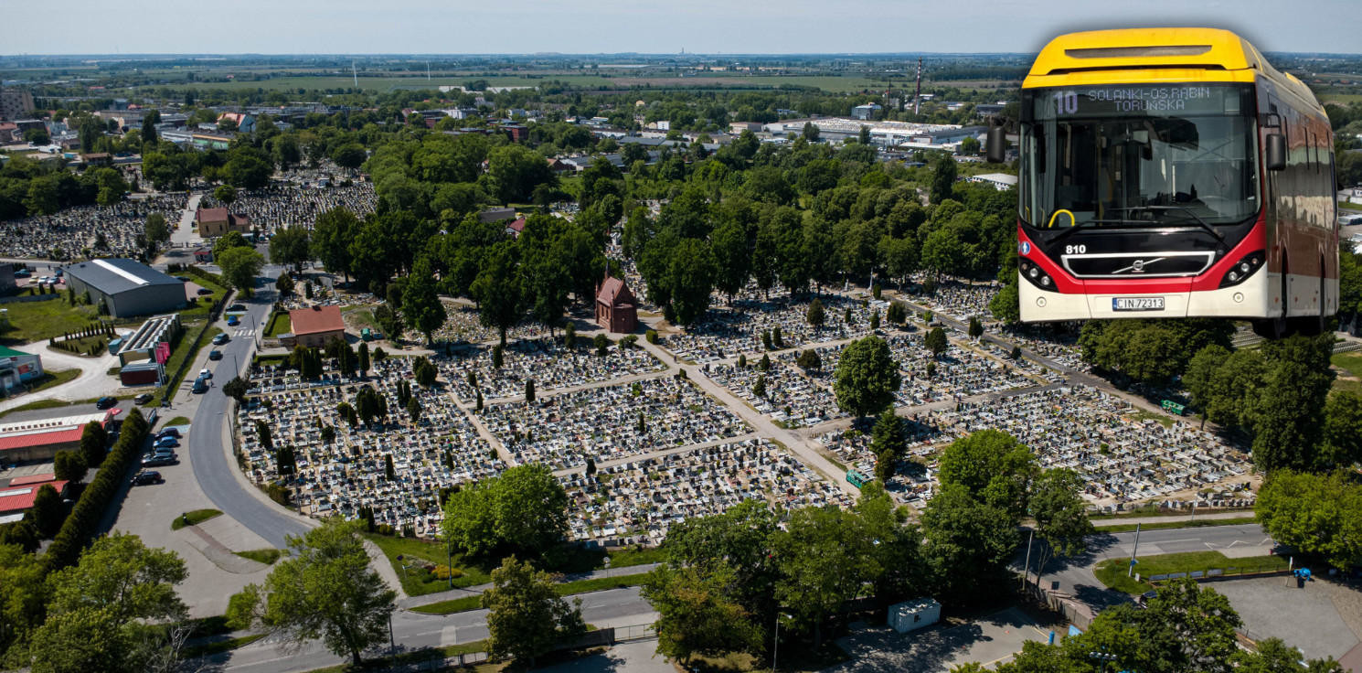 Inowrocław - MPK bezpłatne dla wszystkich. Więcej kursów do cmentarzy