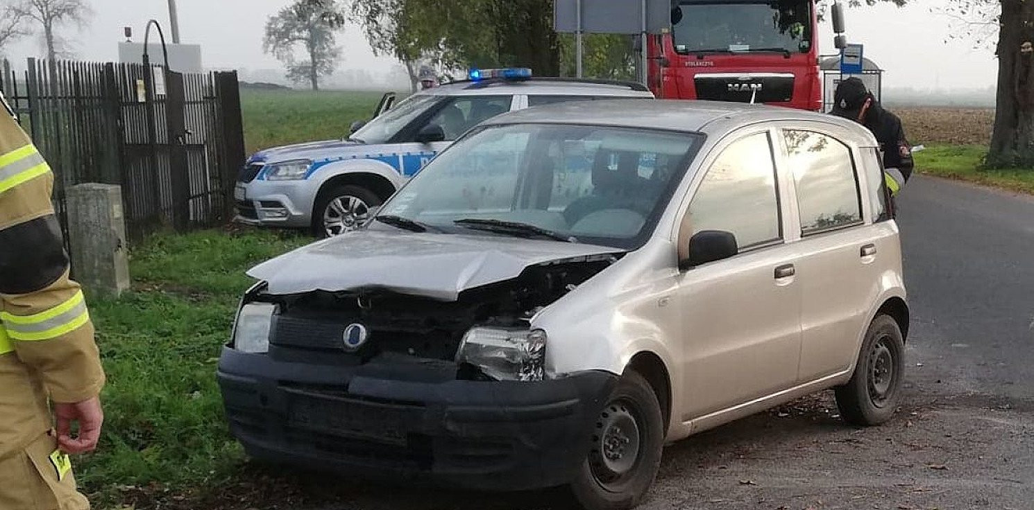 Kruszwica.online - Zderzenie dwóch aut niedaleko Kruszwicy