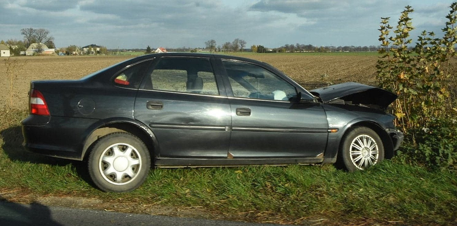 Kruszwica.online - Koło Kruszwicy opel uderzył w drzewo