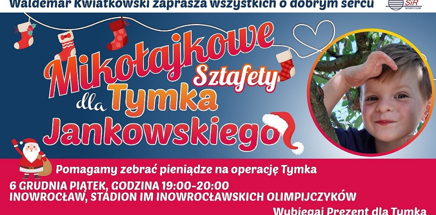 Inowrocław - Mikołajkowe sztafety dla Tymka 