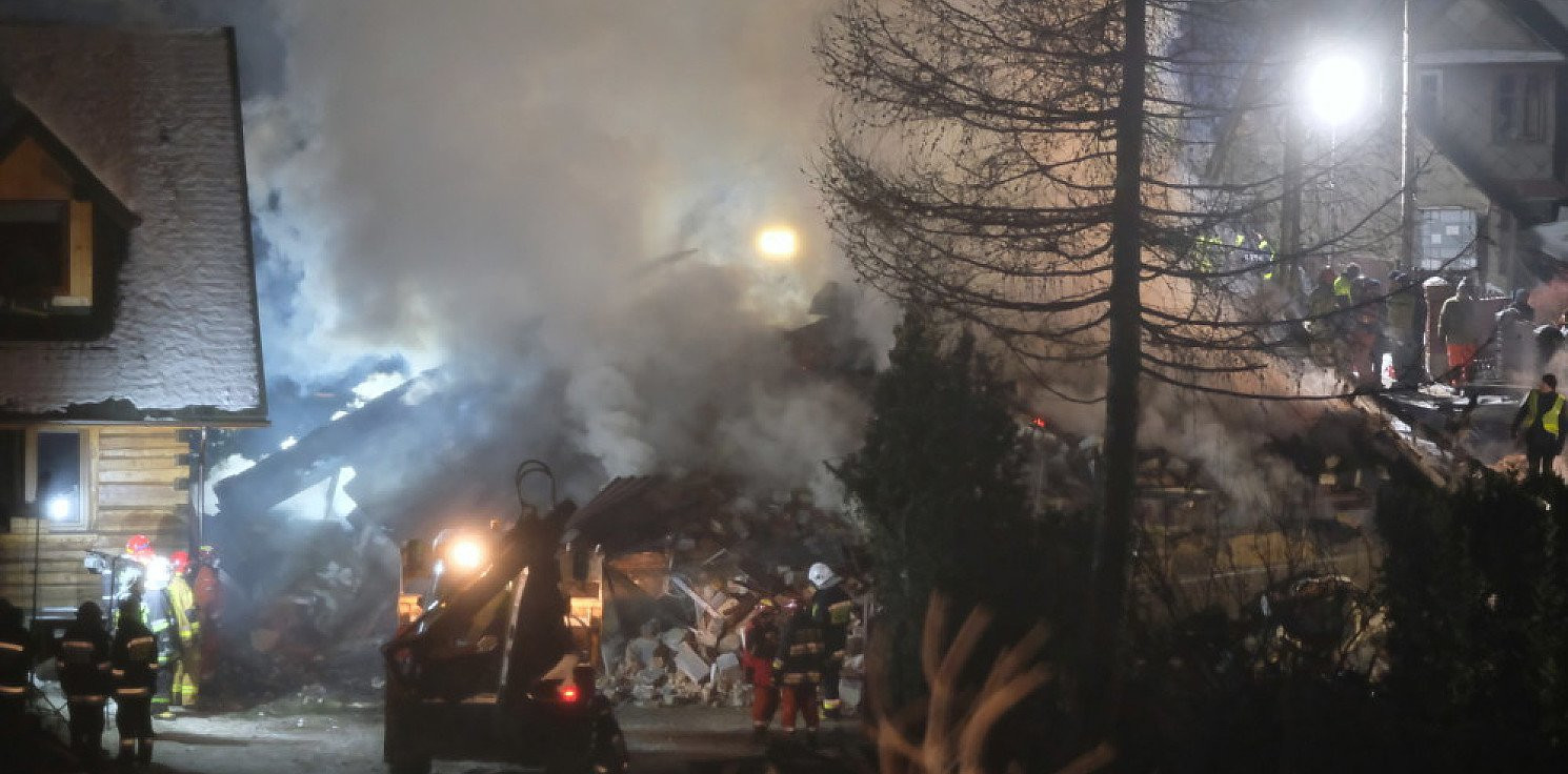 Kraj - W Szczyrku wybuchu gazu zniszczył dom jednorodzinny
