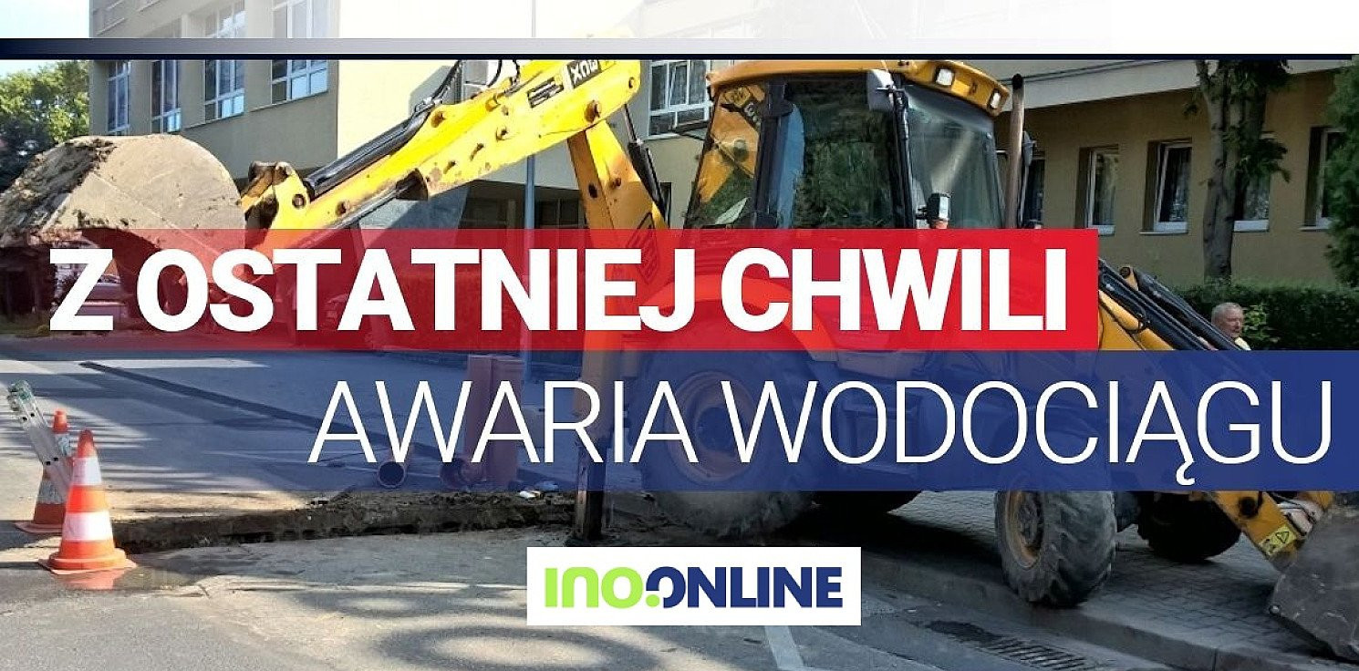 Inowrocław - Lotnicze bez wody. Awaria wodociągu