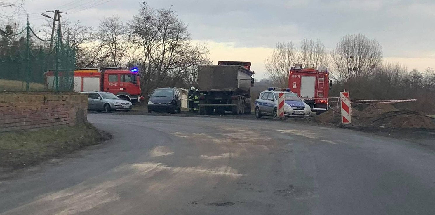 Janikowo.online - Zderzenie dwóch samochodów w Trlągu