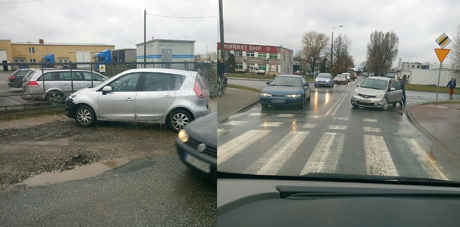 Inowrocław - Kolizja na ulicy Pileckiego
