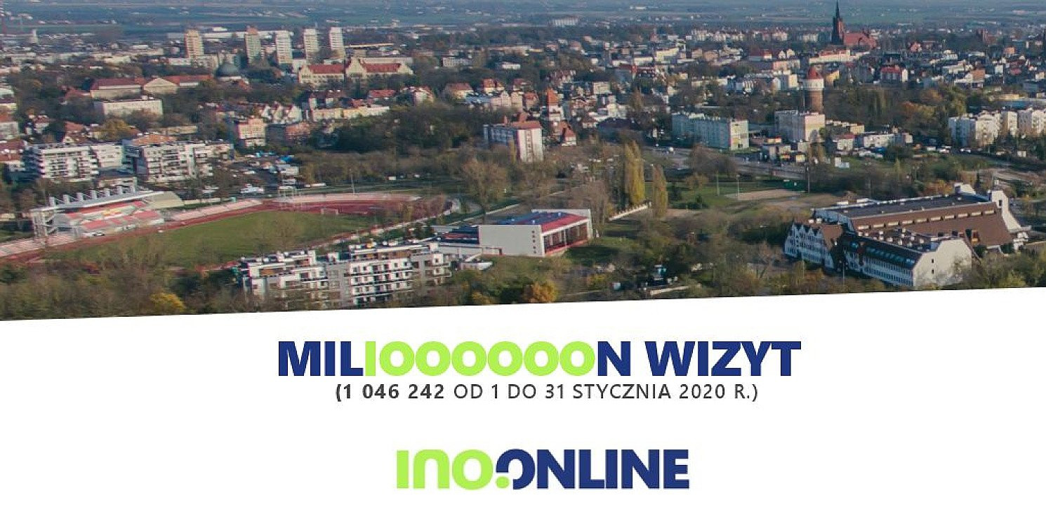 Inowrocław - Milion wizyt portalu w styczniu 2020 r.