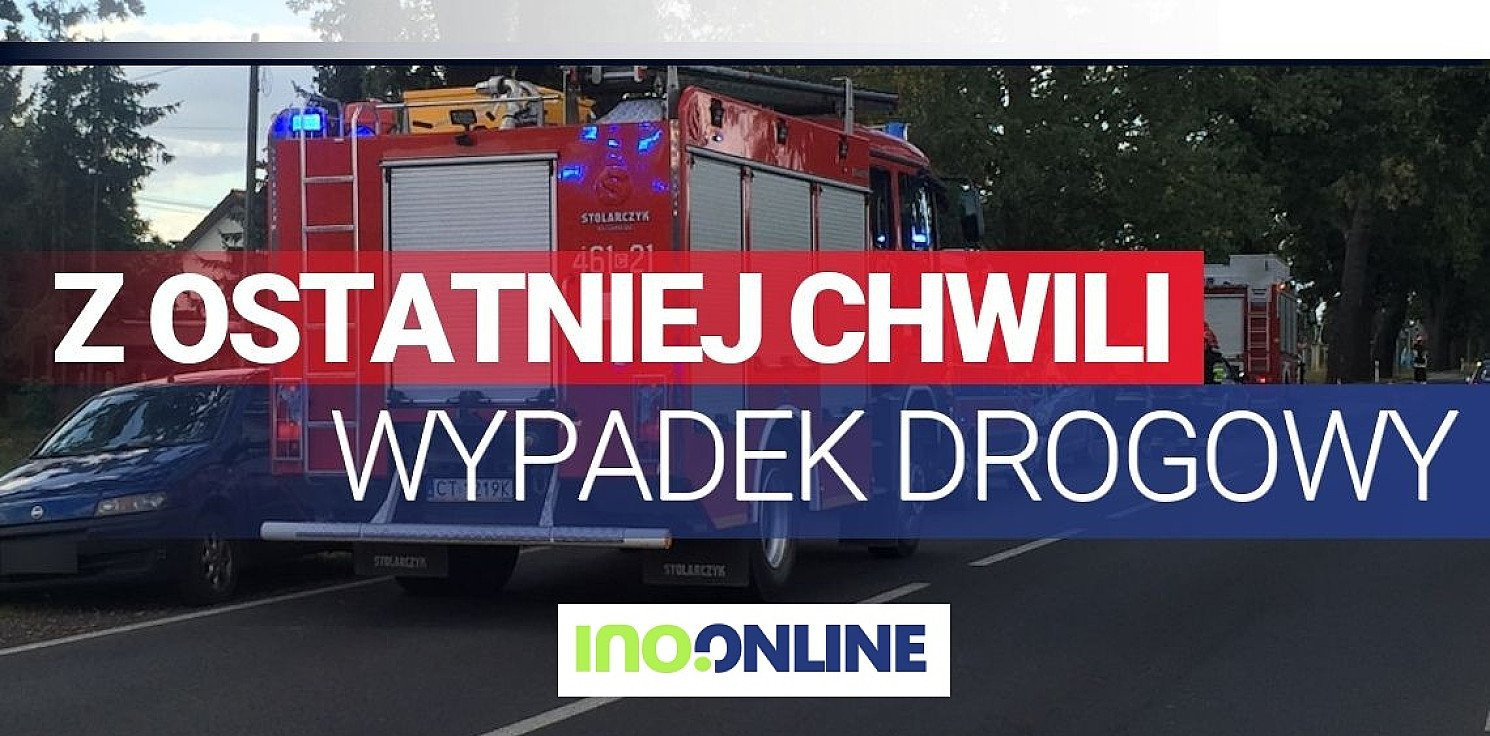 Gniewkowo.online - Zderzenie aut na "15" za Gniewkowem, są utrudnienia