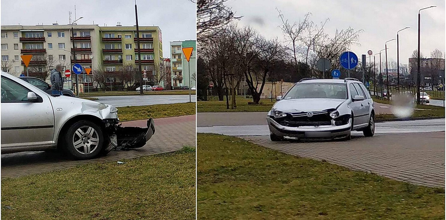 Inowrocław - Poranna kolizja na Rąbinie
