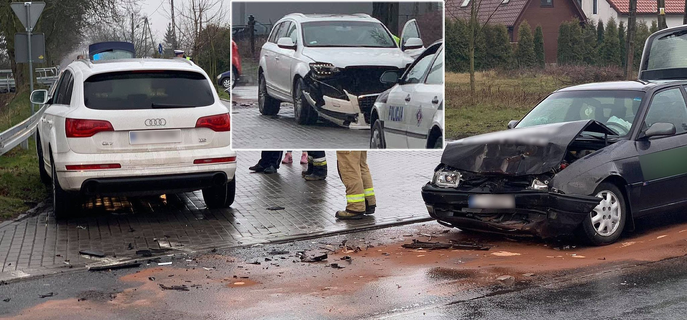 Zderzenie dwóch aut w Gniewkowie