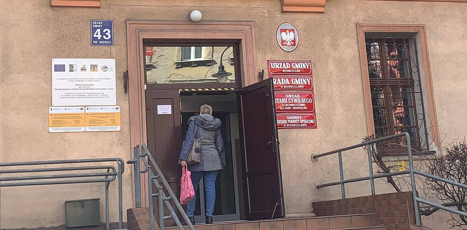 Inowrocław - Urząd gminy zamknięty dla interesantów