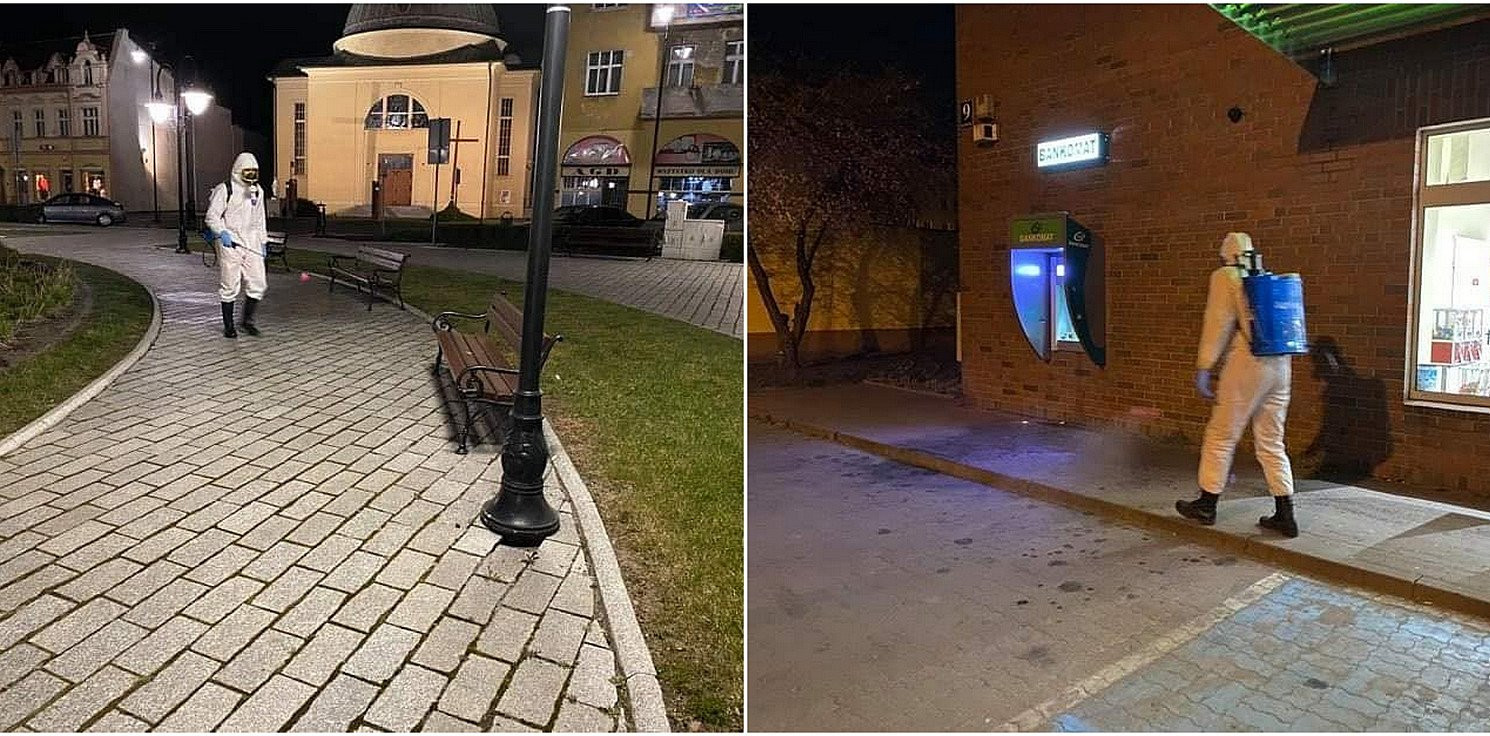Kruszwica.online - Tak wygląda dezynfekcja w gminie Kruszwica