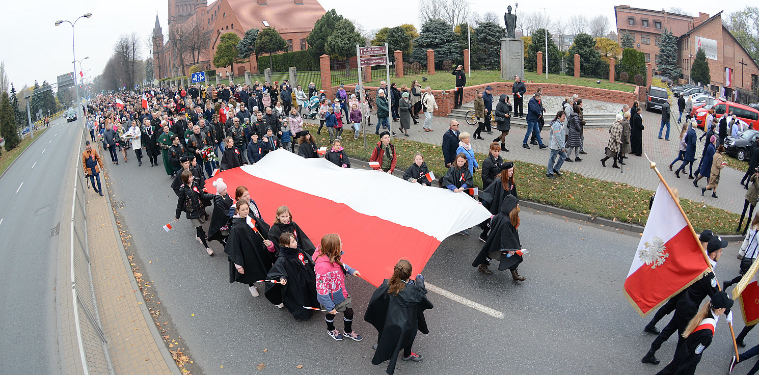 Inowrocław - Inowrocławianie świętują 11 listopada