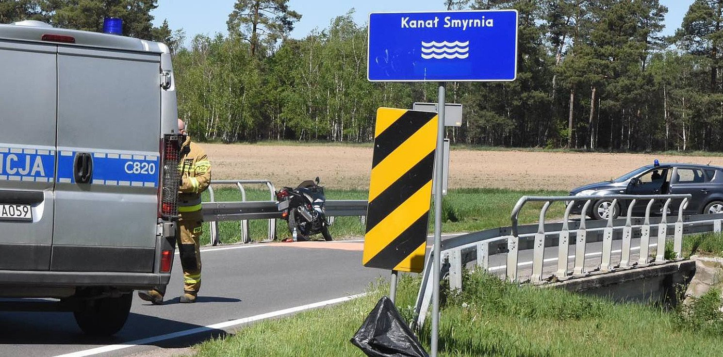 Pakość.online - Motocyklista trafił do szpitala