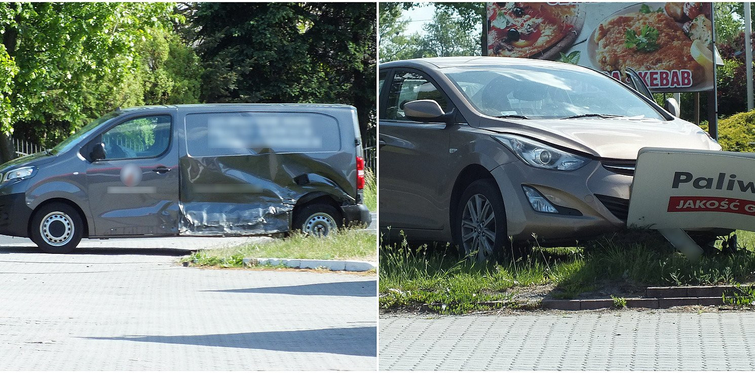 Gniewkowo.online - Zderzenie dwóch aut na krajowej "15"