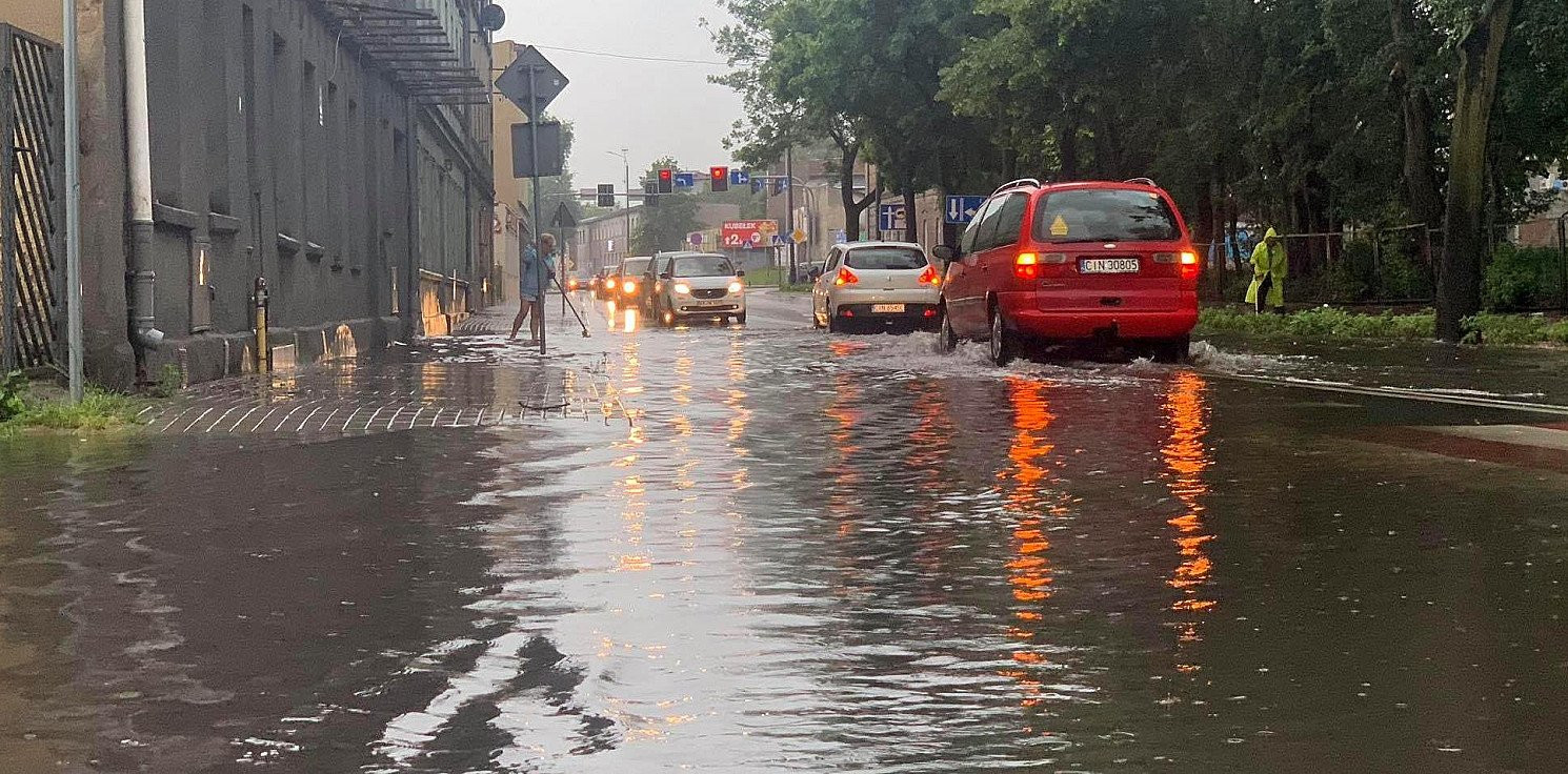 Inowrocław - Inowrocław po potężnej ulewie