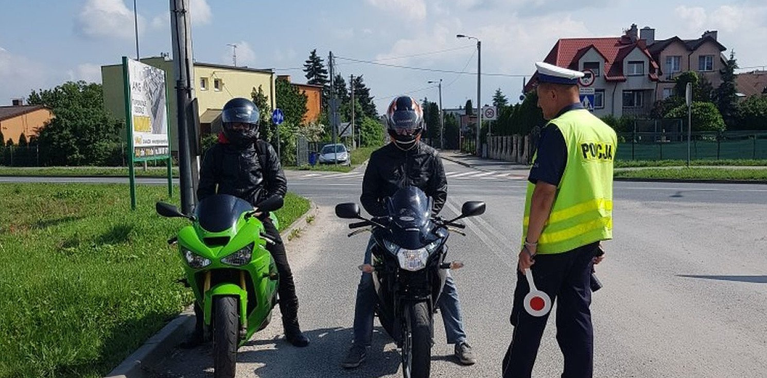 Inowrocław - Po serii wypadków policja sprawdza motocyklistów