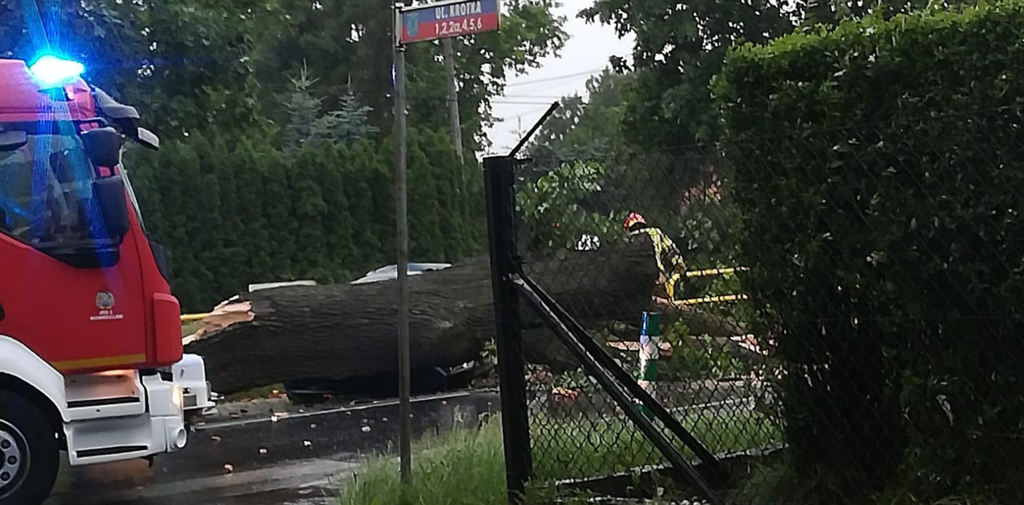 Inowrocław - Znów niebezpiecznie. Burza nad regionem