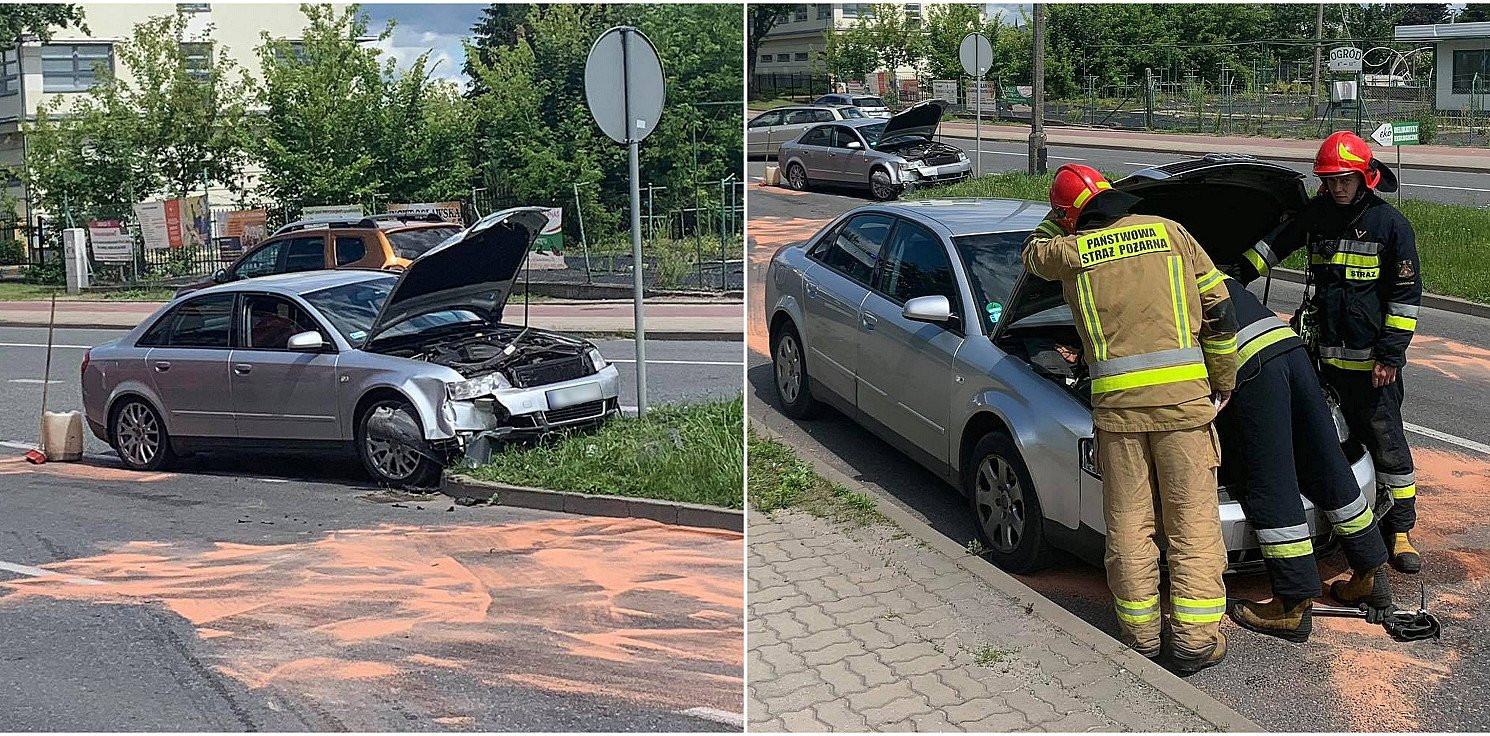 Inowrocław - Na Rąbinie zderzyły się dwa audi