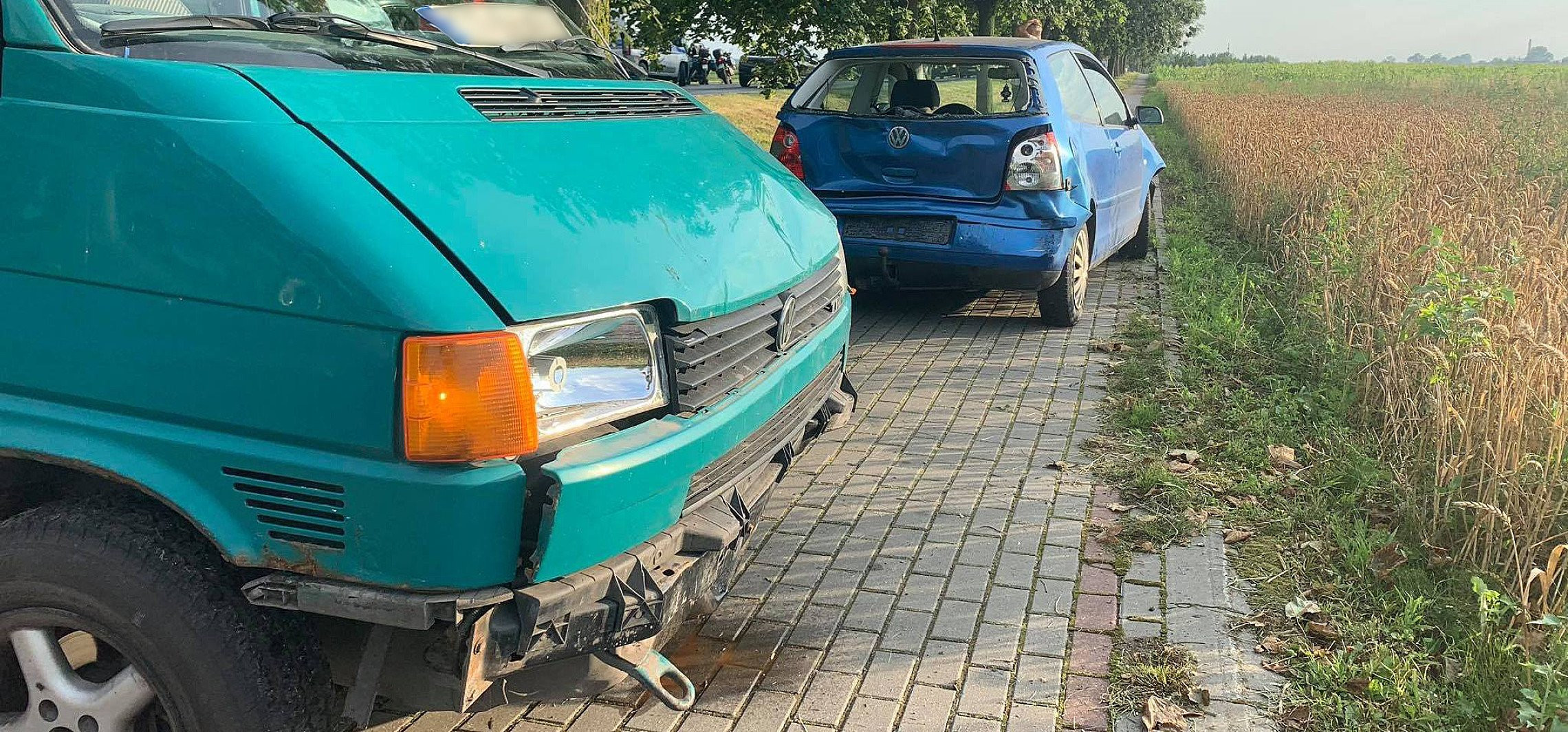 Gniewkowo - Zderzenie trzech aut koło Gniewkowa