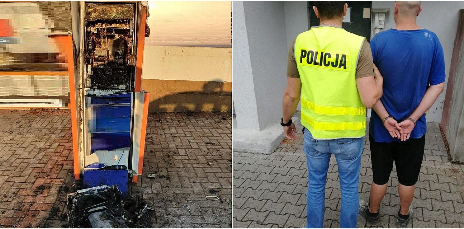 Kruszwica.online - Zatrzymano mężczyznę, który podpalił bankomat