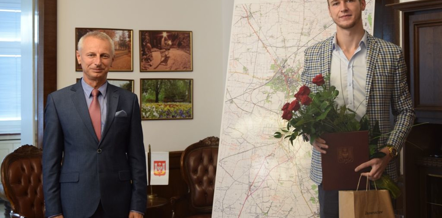 Inowrocław - Mistrz Polski gościł u prezydenta miasta