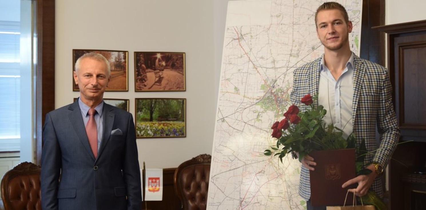 Inowrocław - Mistrz Polski gościł u prezydenta miasta