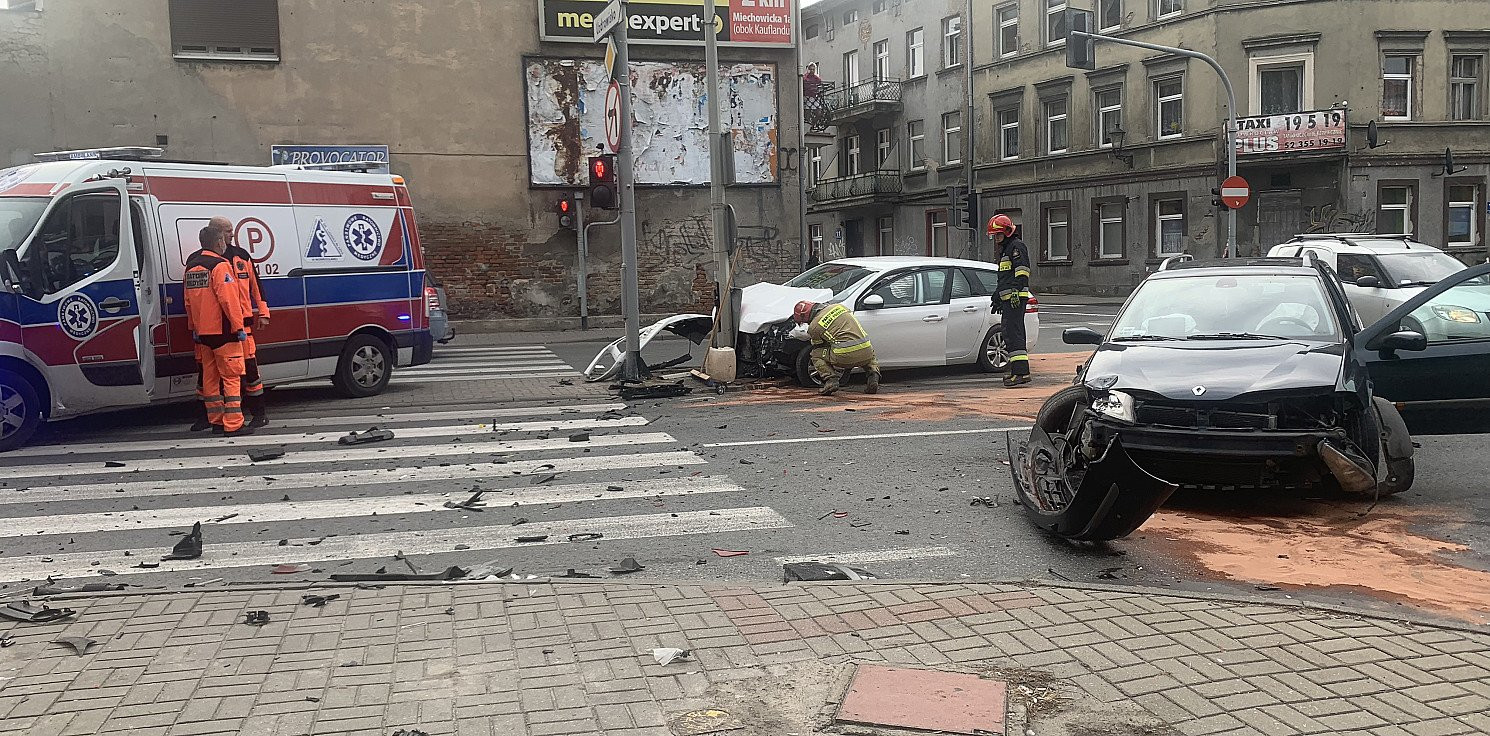 Inowrocław - Poranna kraksa w centrum miasta