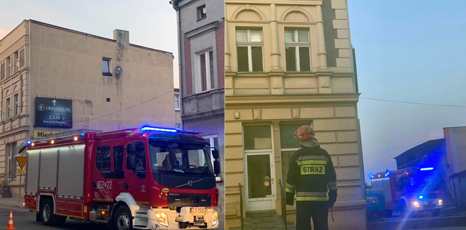 Inowrocław - Interwencja służb w kamienicy przy ul. NMP